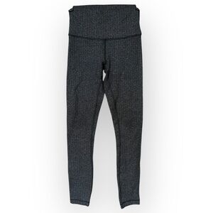 Lululemon Size 4 Heathered Herringbone High Rise Wunder Under Leggings